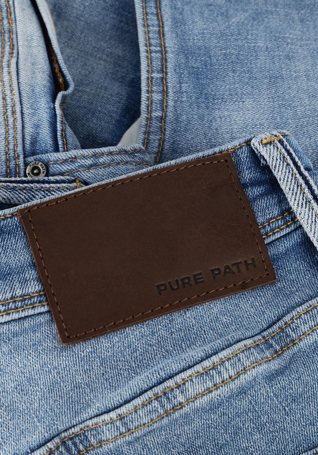 Blauwe PURE PATH Shorts THE STEVE SKINNY FIT DENIM SHORTS - large