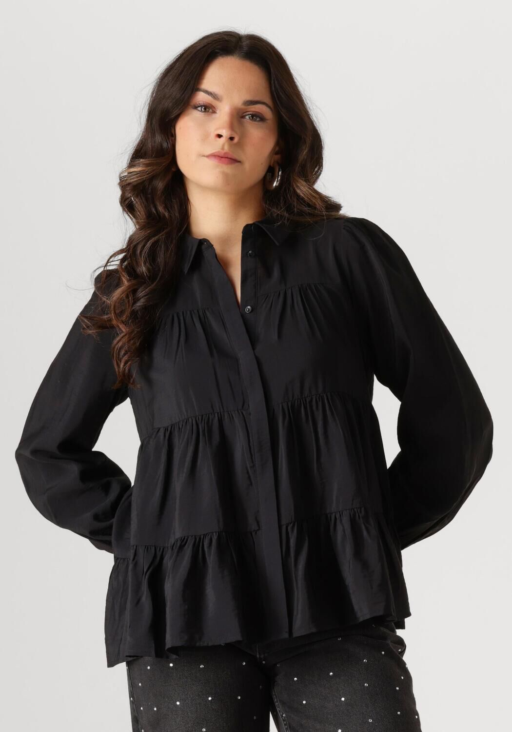 Y.A.S Elegante Zwarte Blouse voor Vrouwen Black Dames