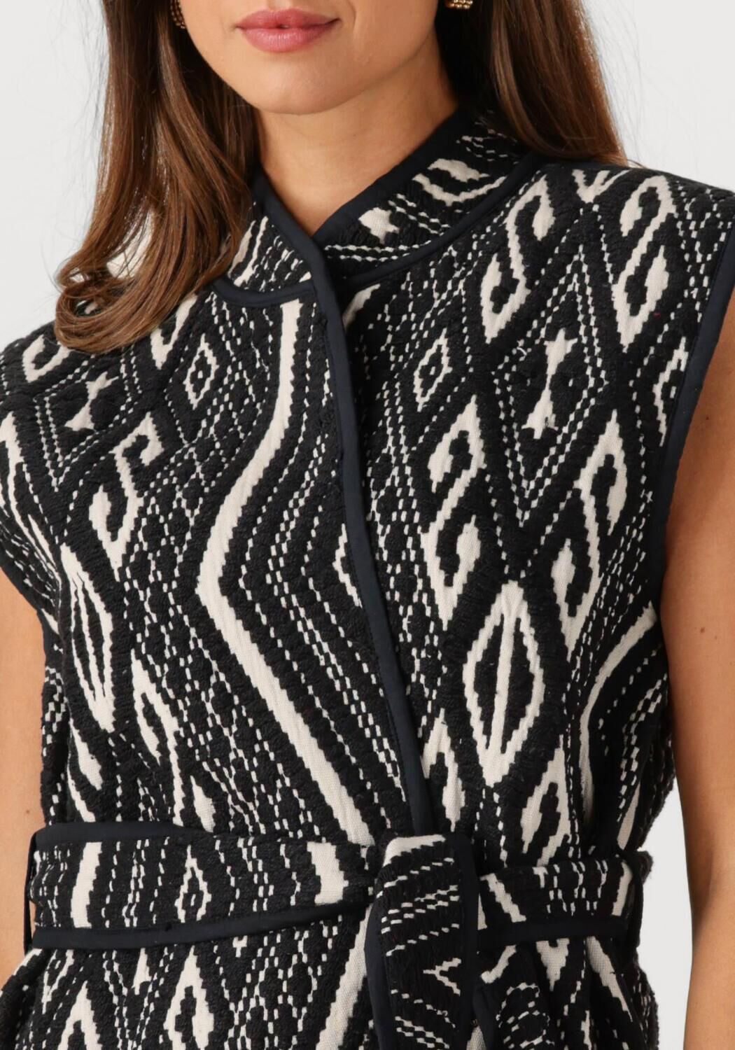 MINUS Dames Blazers Wendi Reversible Vest Zwart