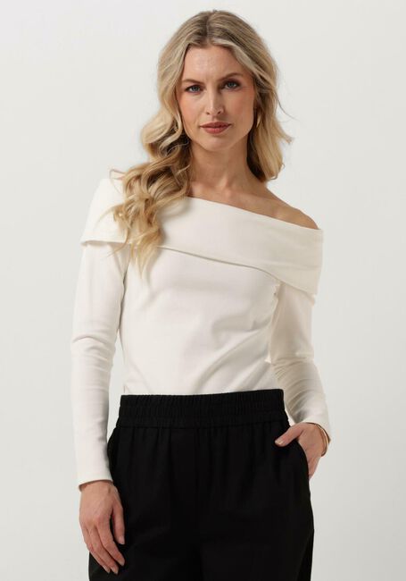 Witte SELECTED FEMME Tops & T-shirts SLFEFFIE LS OFF-SHOULDER TOP - large