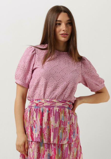 Roze OBJECT Top OBJFEODORA S/S TOP NOOS - large