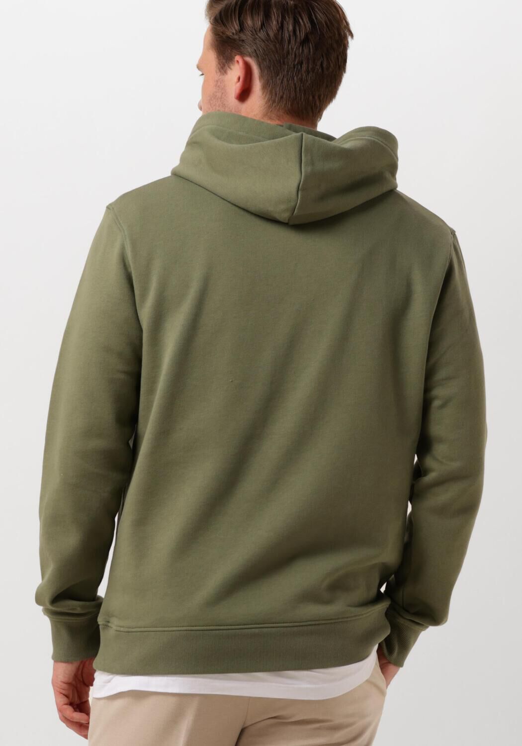SCOTCH & SODA Heren Truien & Vesten Essential Logo Badge Hoodie Groen