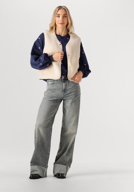 Donkerblauwe YDENCE Trui SWEATER HEARTS - large