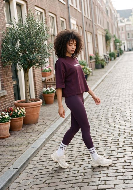 Bordeaux THE LOLA CLUB Top STELLA SS TEE - large