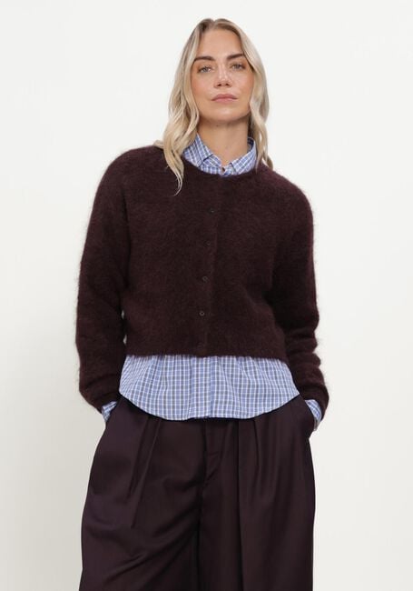 Paarse GESTUZ Truien/vesten GZDEBBIE SHORT CARDIGAN - large