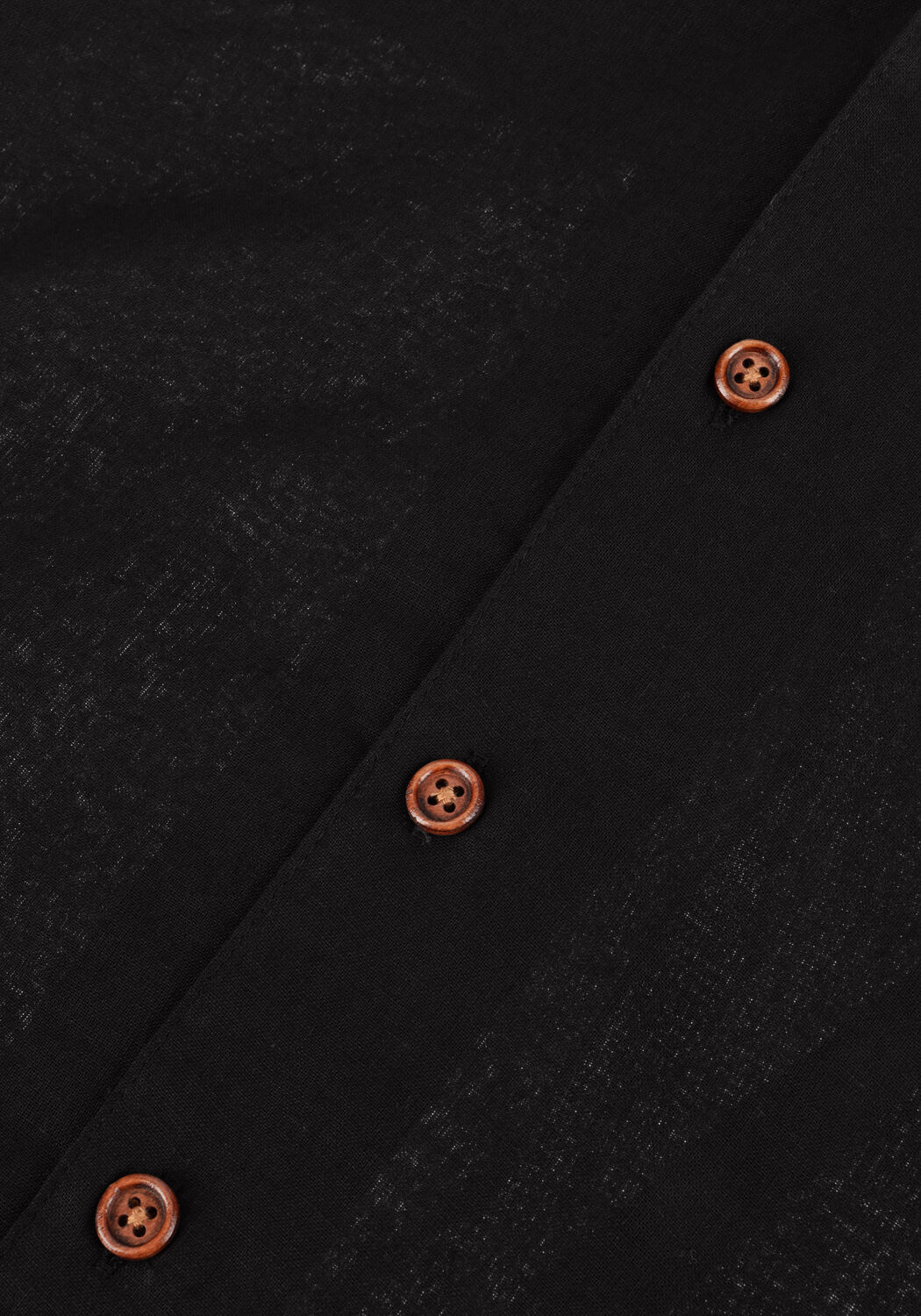 Zwarte ANERKJENDT Overhemden AKLEO SSS COT/LINEN SHIRT - large