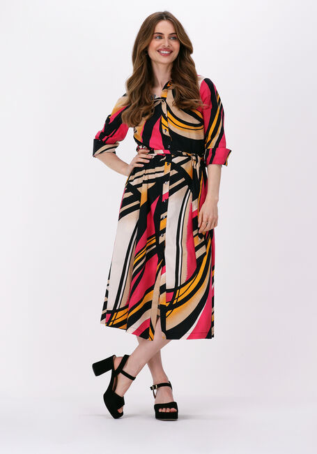 Multi SUMMUM Midi jurk DRESS BIG SWIRLS - large