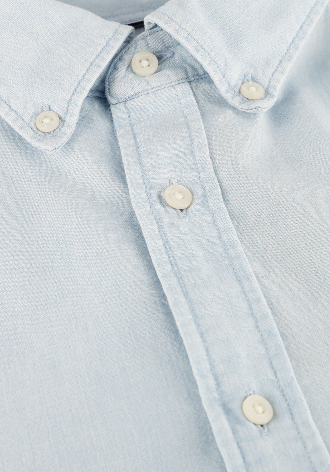 Lichtblauwe TOMMY HILFIGER Casual overhemd CHAMBRAY POCKET RF SHIRT - large