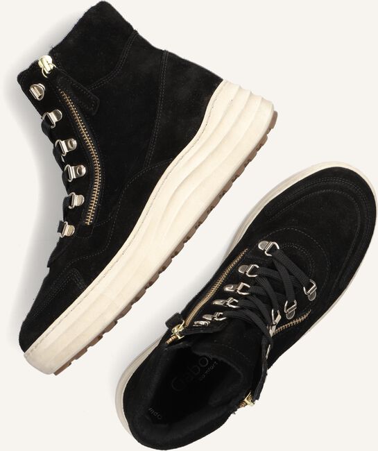 Zwarte GABOR Hoge sneaker 76.568 Zwarte GABOR Hoge sneaker 76.568 - large
