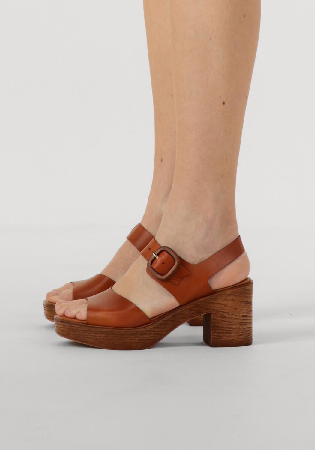 Cognac STEFANO LAURAN Sandalen met hak 930 - large