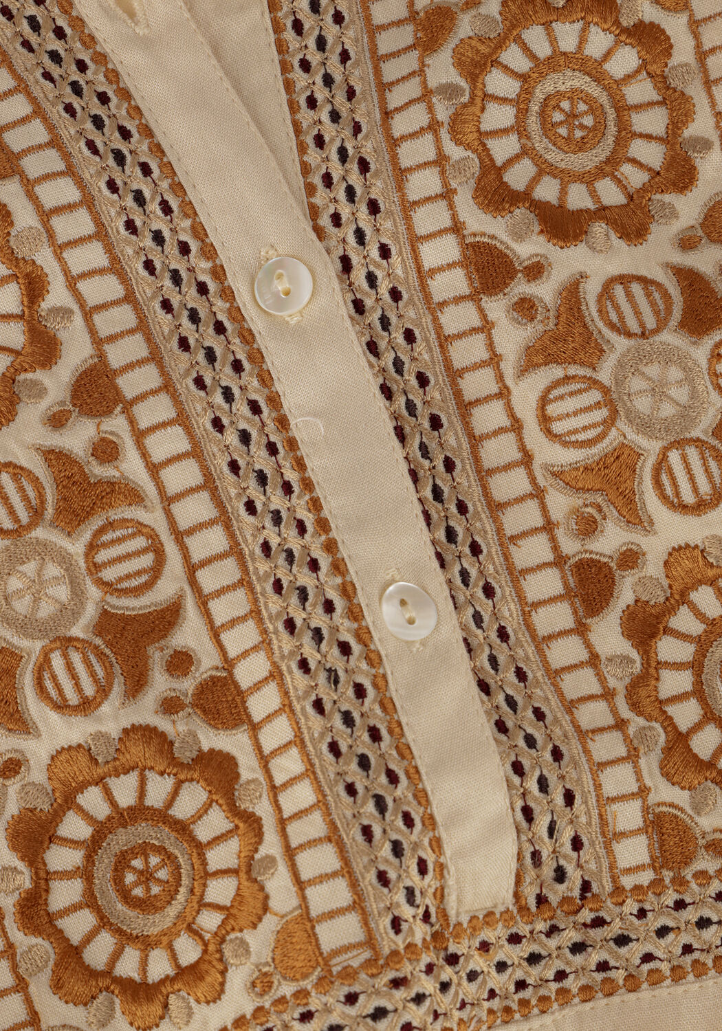 Beige ANTIK BATIK Blouses BETTINA BLOUSE - large