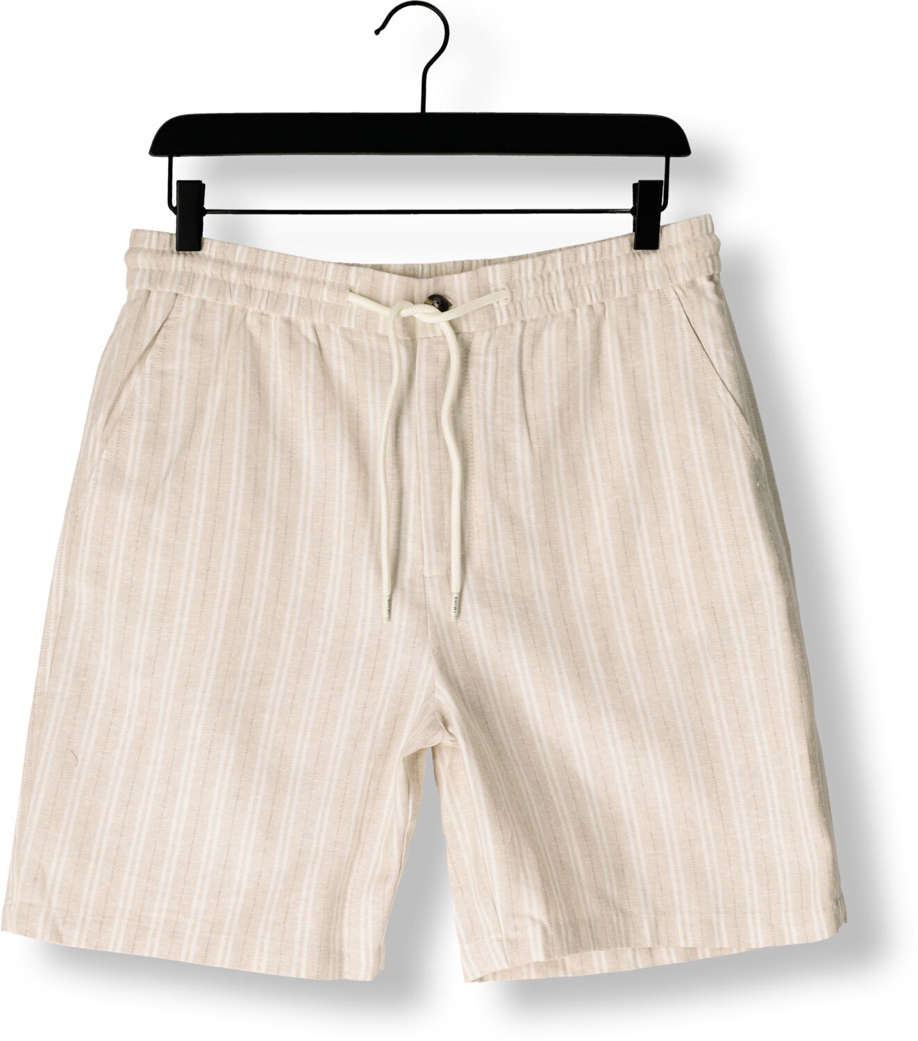 SHIWI Heren Broeken Men Lewis Linen Shorts Yam Dye Stripes Beige