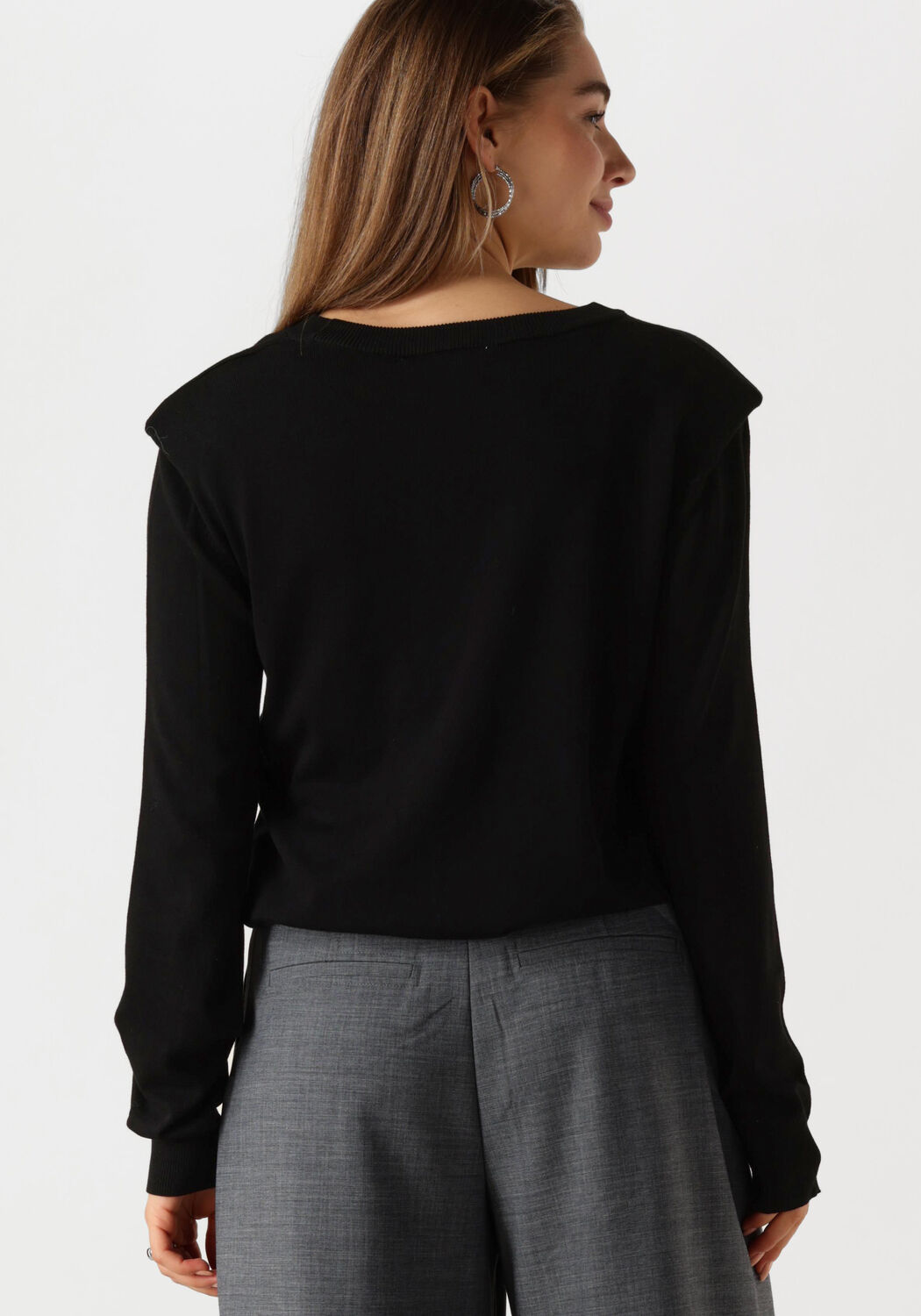 MINUS Dames Truien & Vesten Msmekira Solid Knit Pullover Zwart