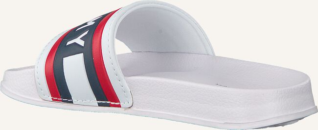 Witte TOMMY HILFIGER Badslippers MAXI LETTERING PRINT POOL Witte TOMMY HILFIGER Badslippers MAXI LETTERING PRINT POOL - large