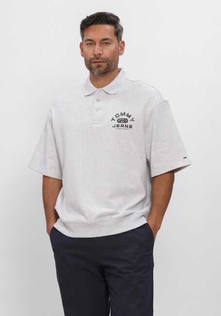 Grijze TOMMY JEANS Polo TJM 90S SOLID SPORT POLO - large