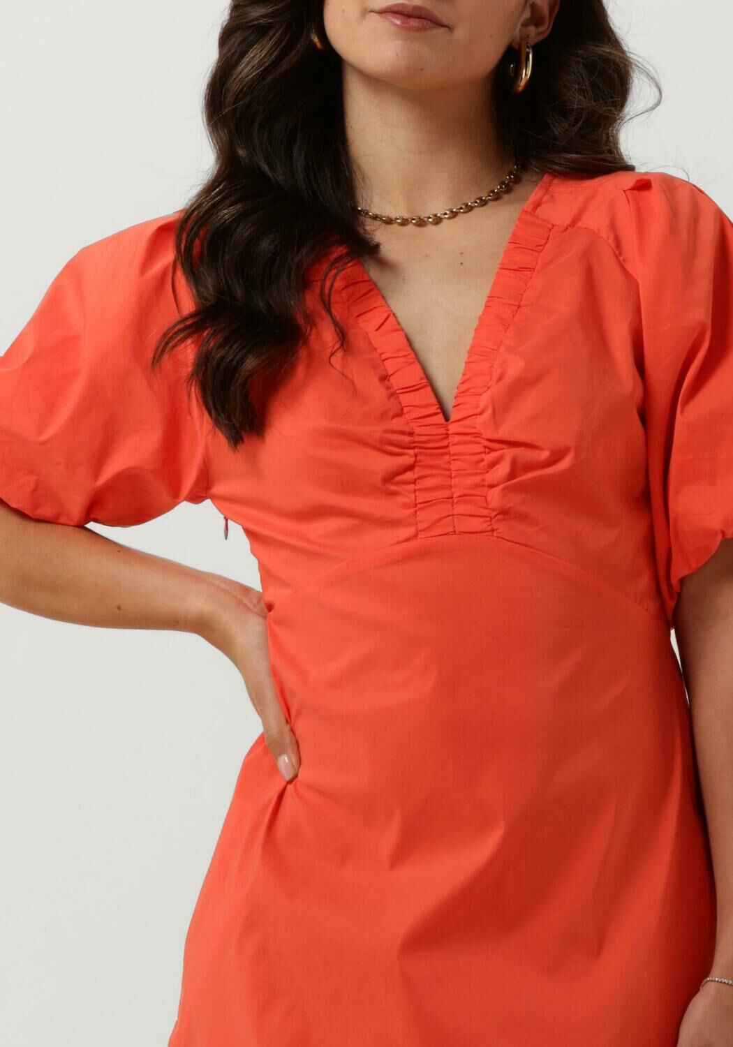 NEO NOIR Dames Jurken Illana Poplin Dress Oranje