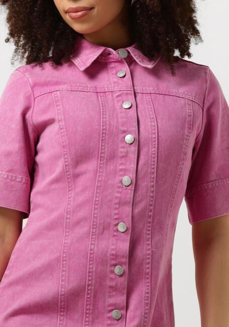 Paarse Y.A.S. Mini jurk YASVIOLETTA 2/4 DENIM DRESS - large