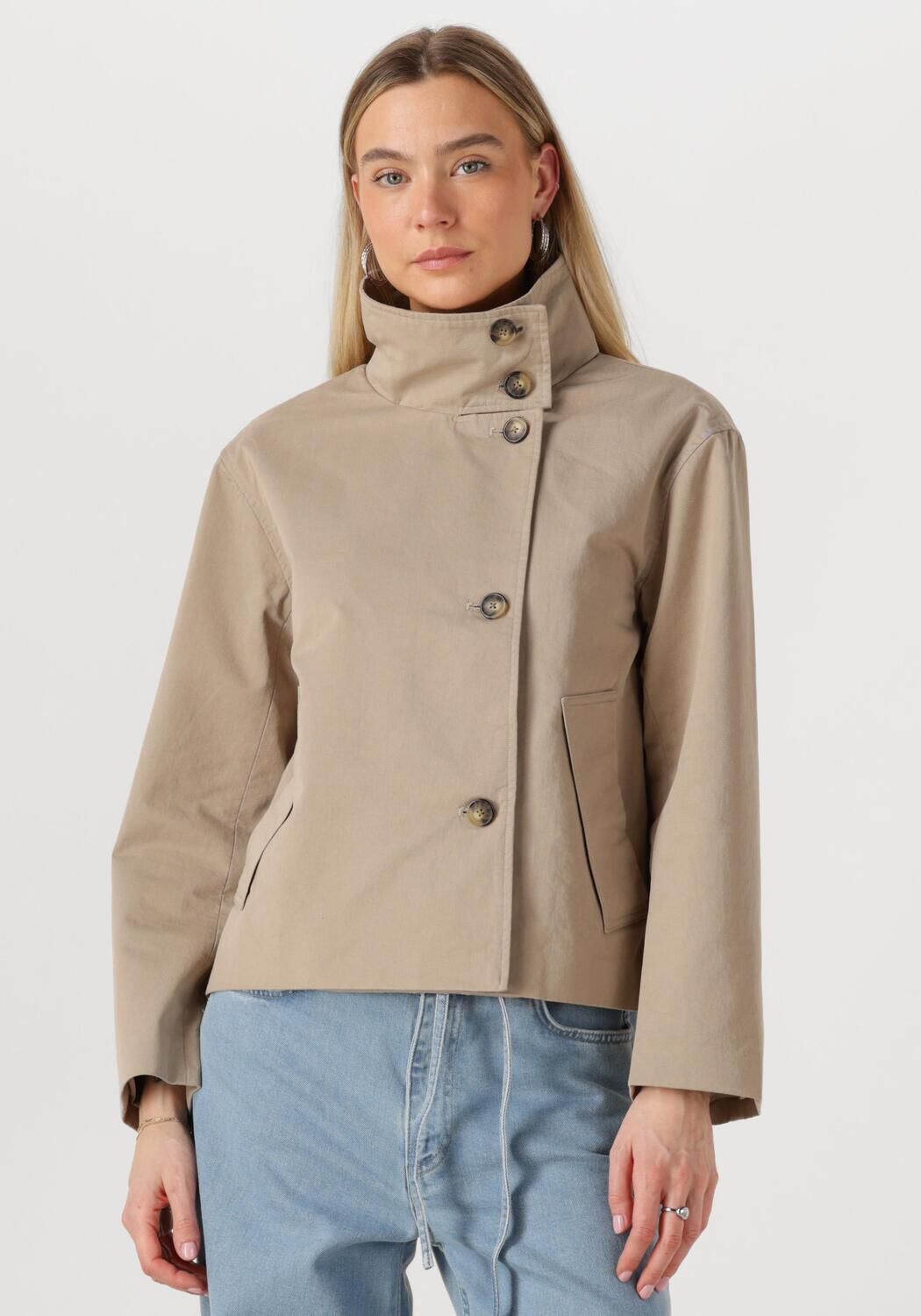 OBJECT Dames Jassen Objgro Re Short Jacket Taupe