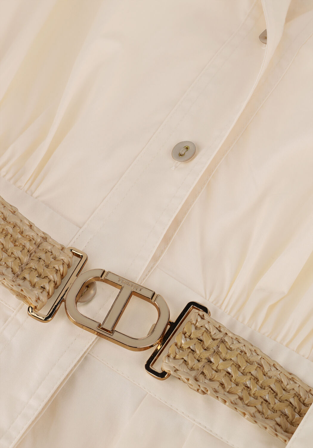 Beige TWINSET MILANO Midi jurk 251TT2102 - large