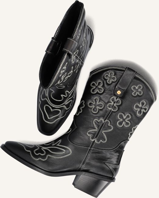 Zwarte FABIENNE CHAPOT Cowboylaarzen JOLLY MID HIGH EMBROIDERY BOOT Zwarte FABIENNE CHAPOT Cowboylaarzen JOLLY MID HIGH EMBROIDERY BOOT - large