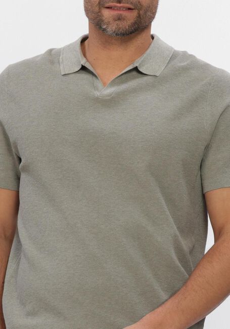 Groene PROFUOMO Polo POLO OPEN COLLAR LUXURY BASIC - large