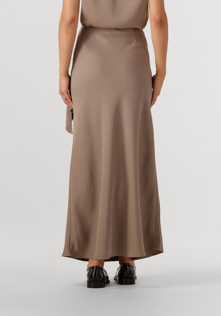 Taupe NEO NOIR Midirok KIT DULL SATEEN SKIRT - large