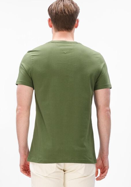 Olijf TOMMY HILFIGER T-shirt TOMMY LOGO TEE - large