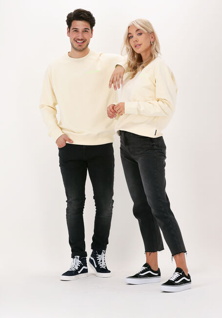 Beige SCOTCH & SODA Sweater UNISEX - CREW NECK SWEATER IN - large