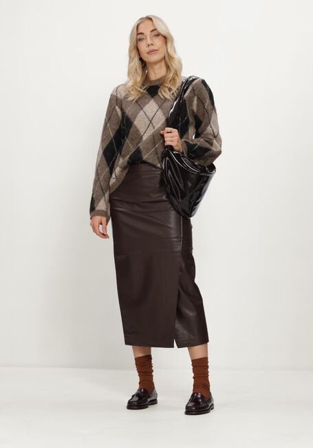 Bruine GRACE & MILA Midirok SKIRT - large