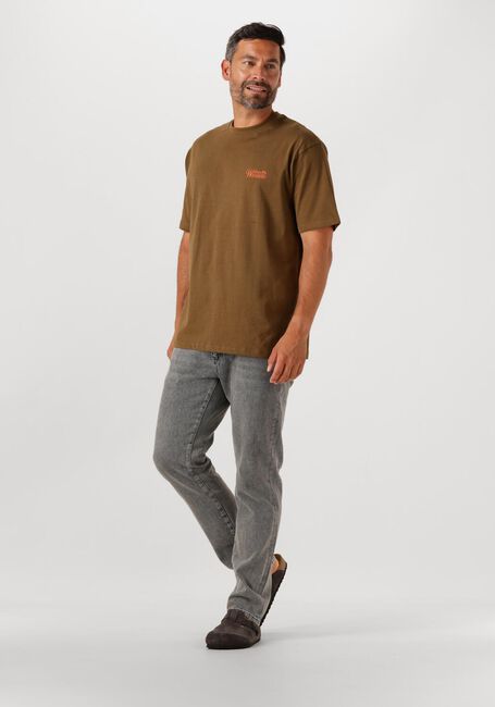 Bruine WOODBIRD T-shirt WBBAINE FLOWER TEE - large