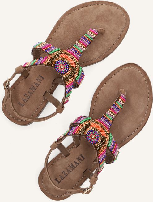 Taupe LAZAMANI Teenslippers 75.765 Taupe LAZAMANI Teenslippers 75.765 - large