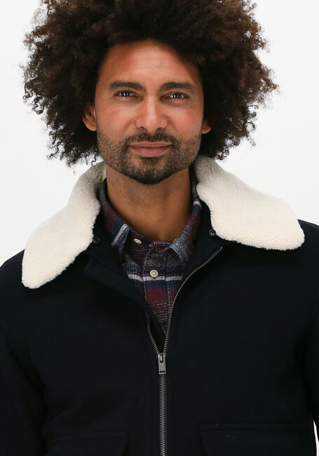 Blauwe SELECTED HOMME Jack SLHWARWICK WOOL BOMBER W - large