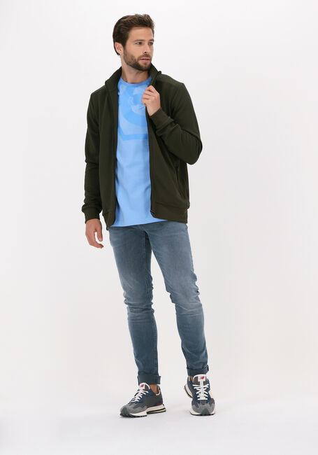 Blauwe CRUYFF T-shirt SAUL T-SHIRT - 95 / 5 COTTON / ELASTHAN - large