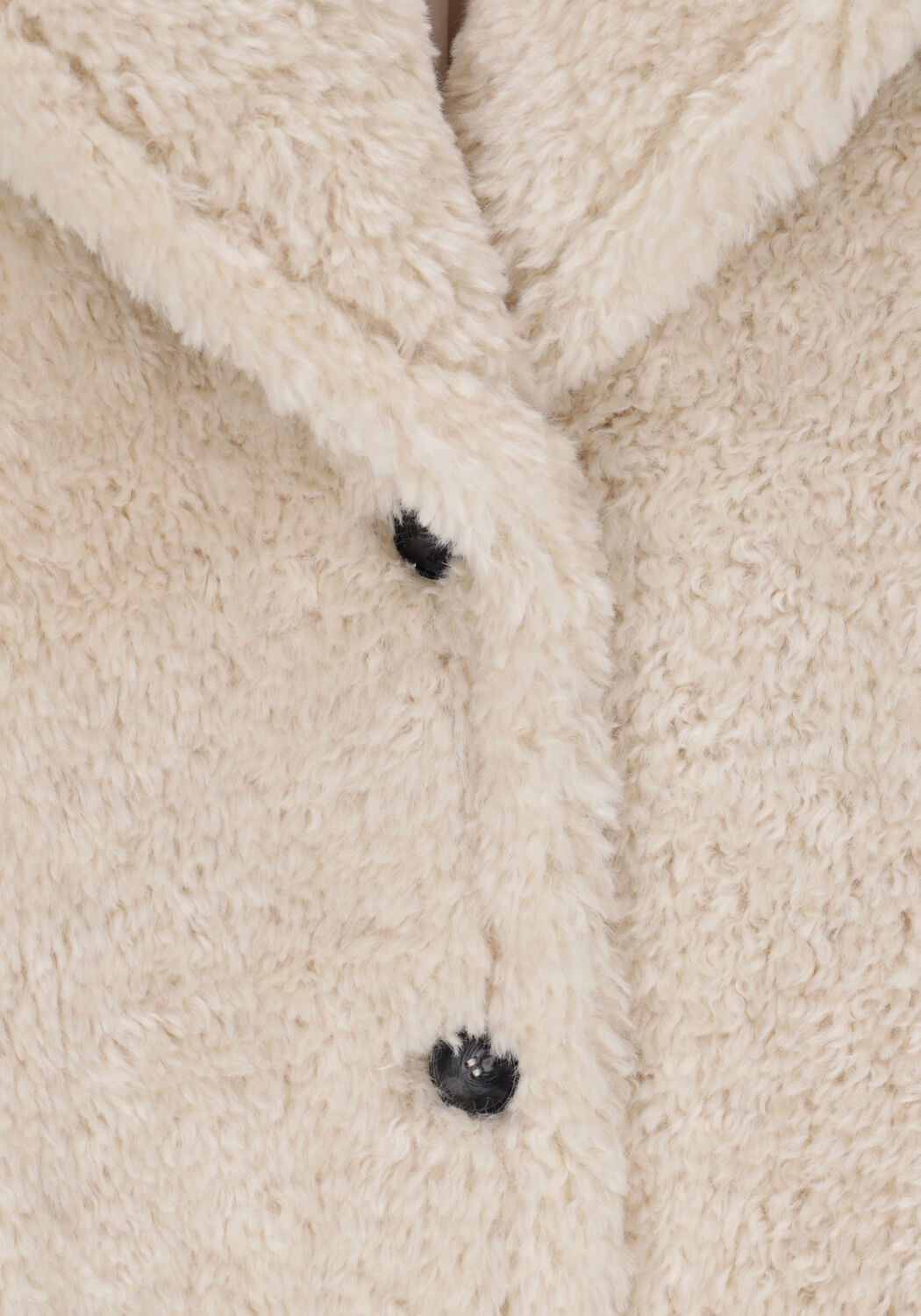 Ecru BEAUMONT Teddy jas TEDDY STATEMENT COAT - large