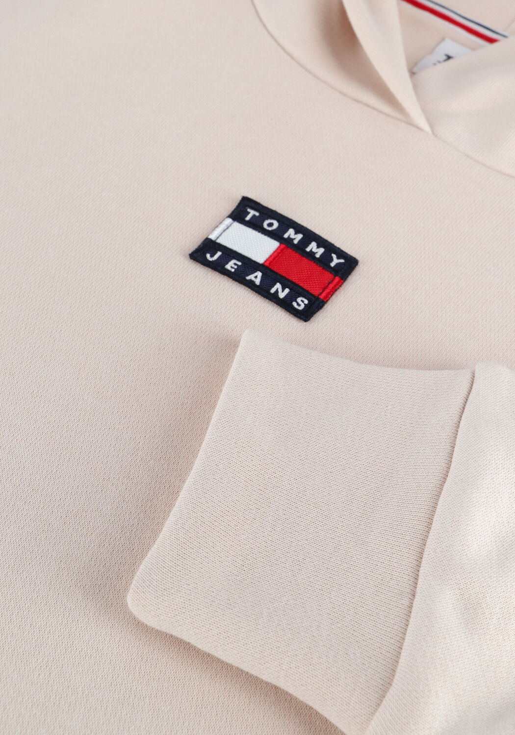 Beige TOMMY JEANS Sweater TJW LONGLINE HOODIE BADGE DRES - large