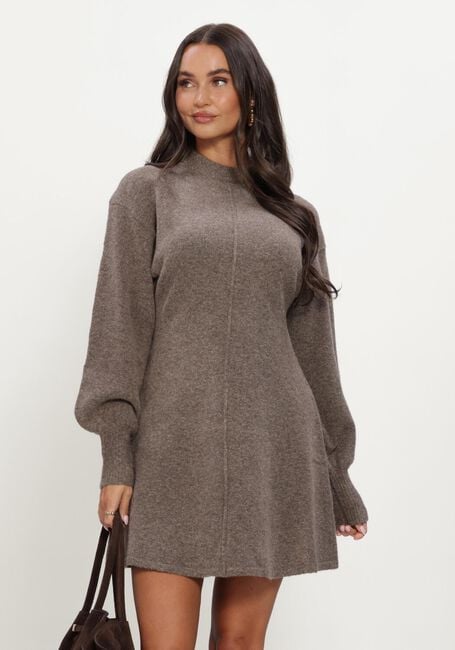 Taupe NOTRE-V Mini jurk NV-ILJA - large