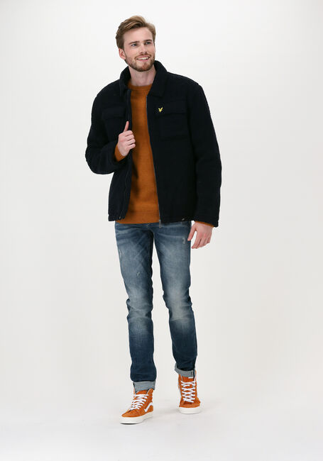 Oranje LYLE & SCOTT Trui CREW NECK LAMBSWOOL BLEND JUMP - large