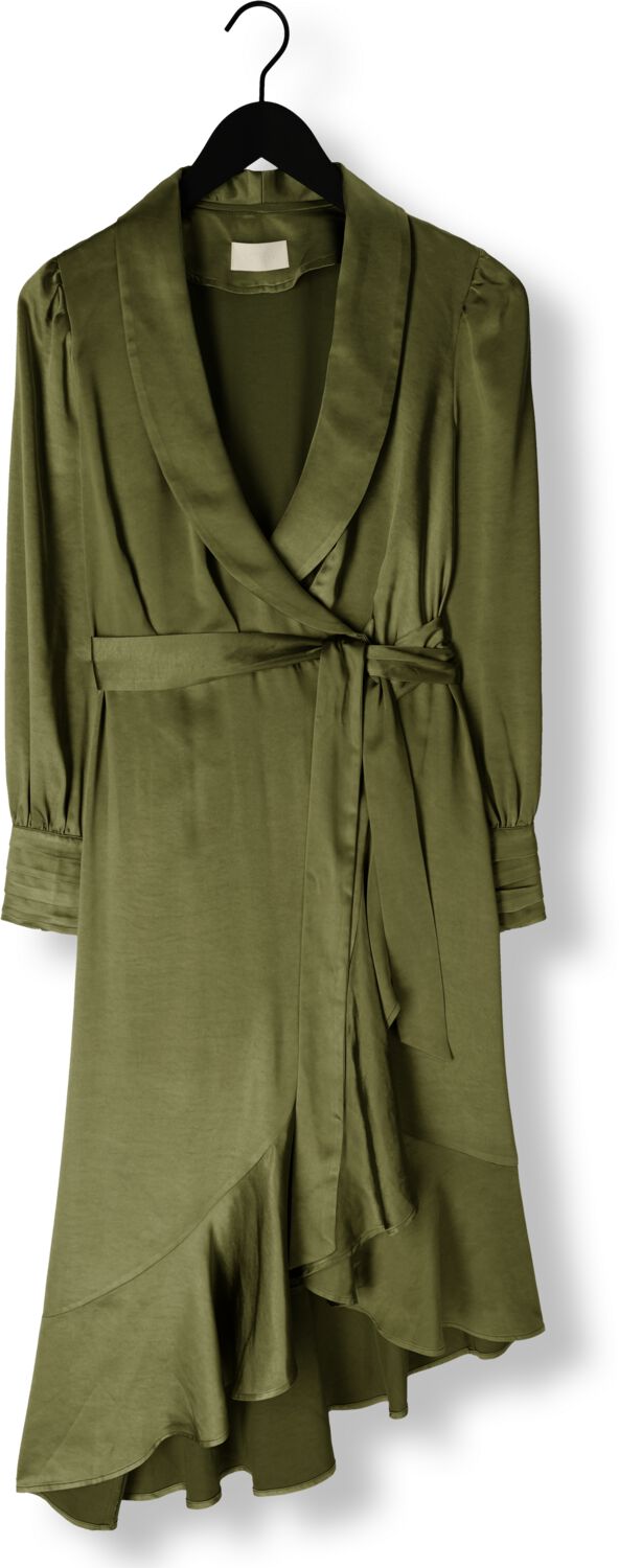 NOTRE-V Dames Jurken Nv-dorissa Satin Dress Groen