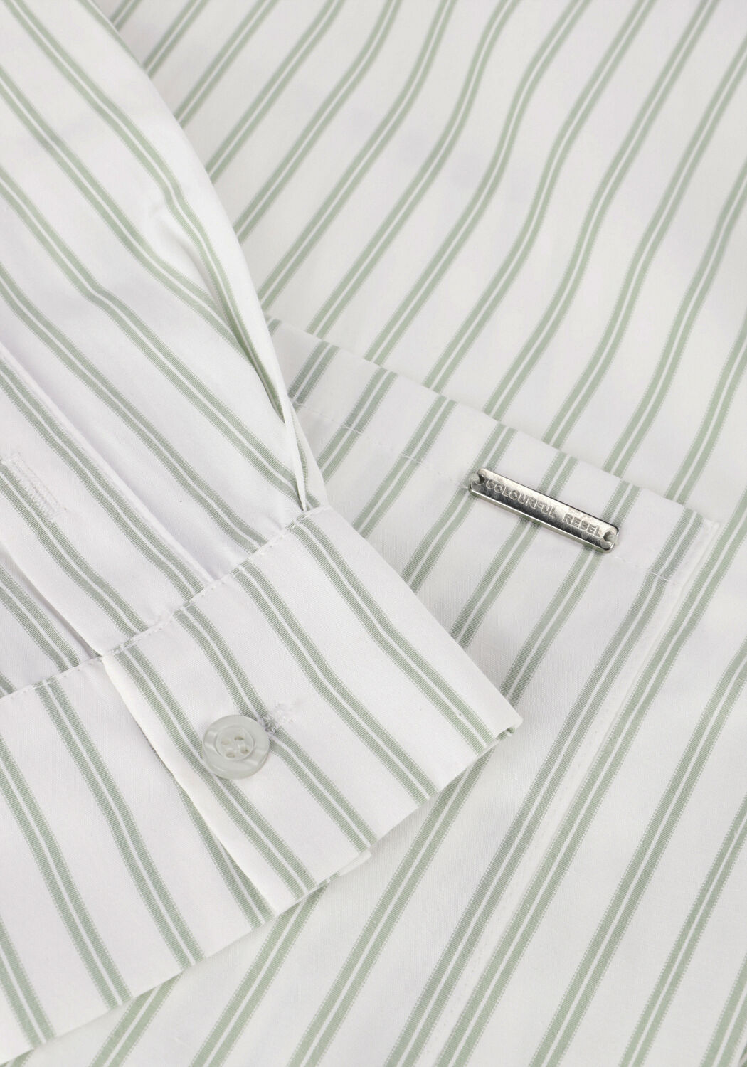 Witte COLOURFUL REBEL Blouses ALIYA STRIPED CROPPED  BLOUSE - large