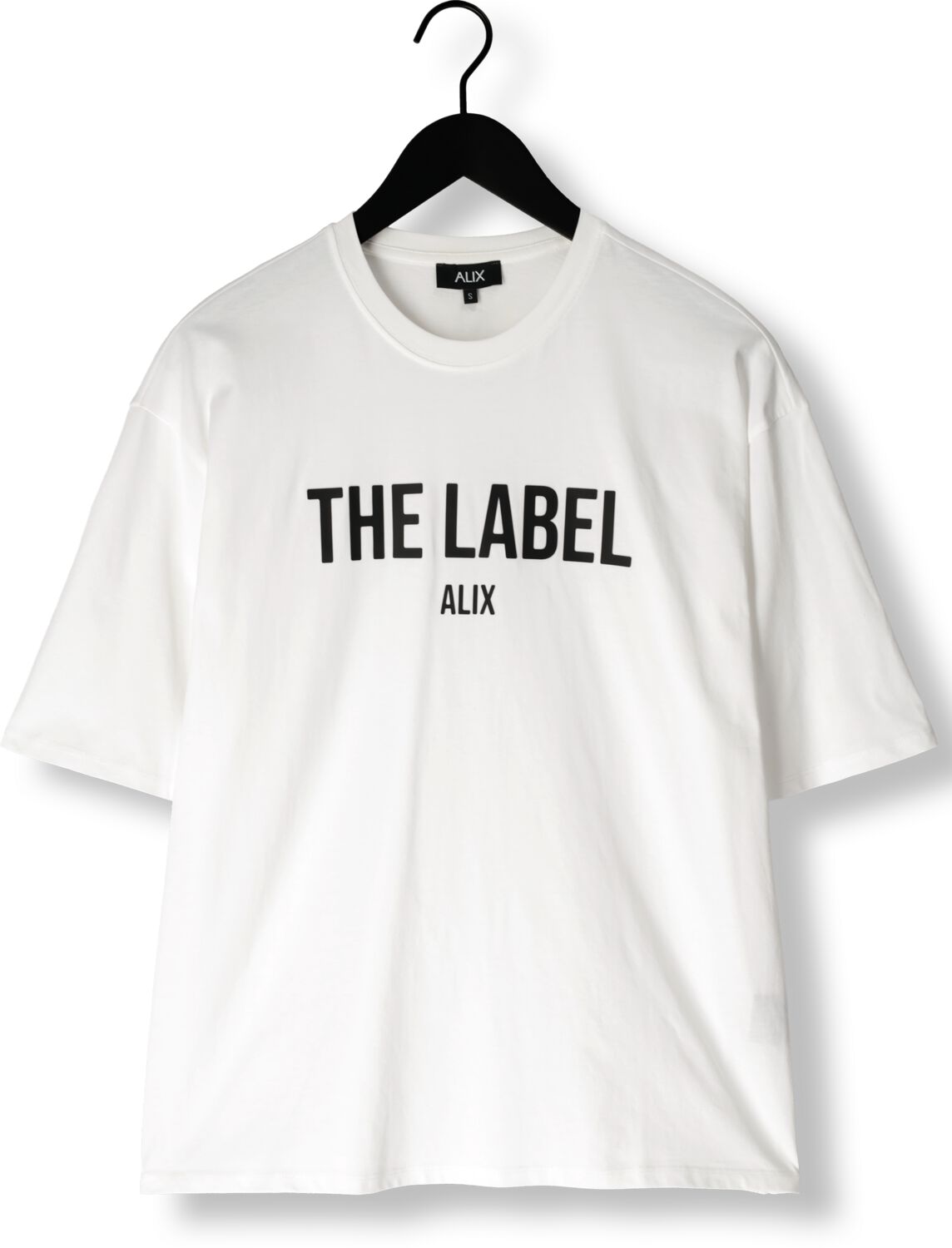 ALIX THE LABEL Dames Tops & T-shirts Ladies Knitted The Label Tshirt Wit