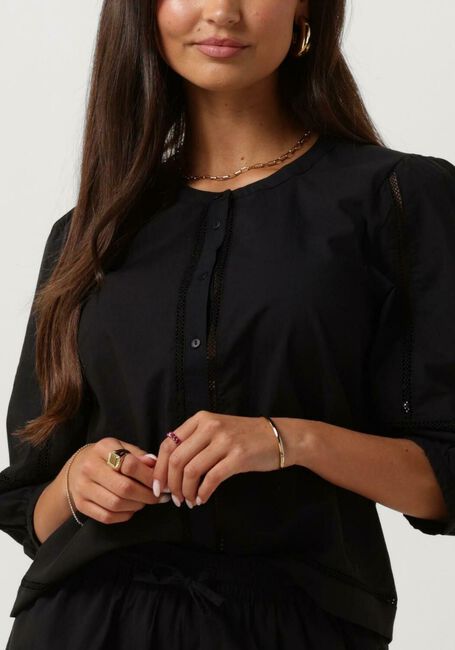 Zwarte MSCH COPENHAGEN Blouses MSCHERENDIA 2/4 SHIT - large