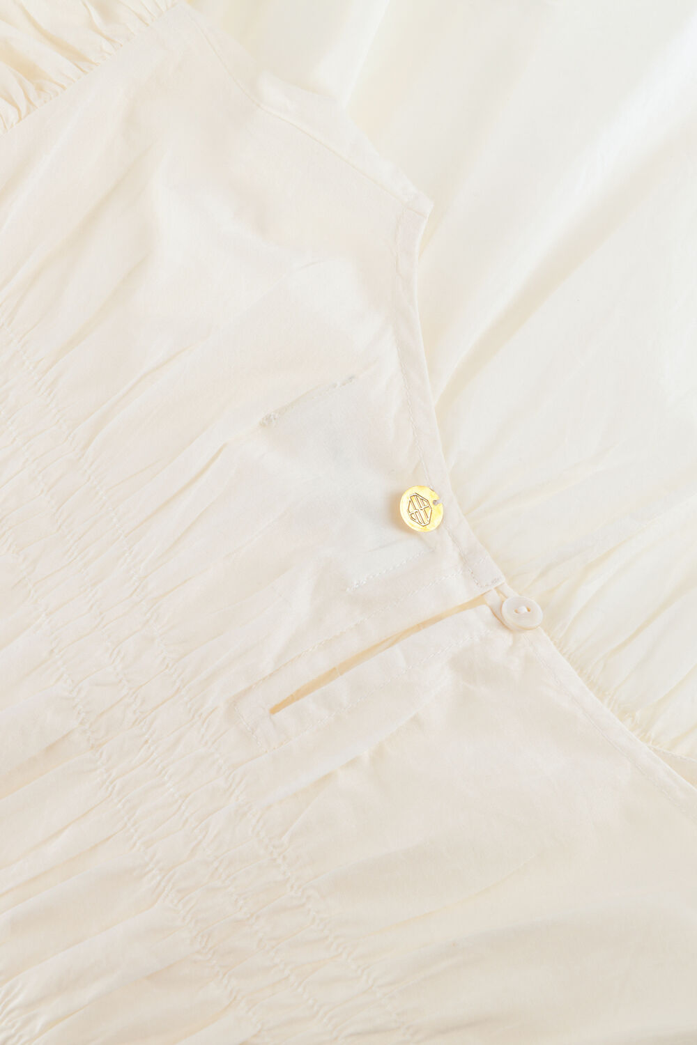 Gebroken wit ANTIK BATIK Top CAROLINE BLOUSE - large