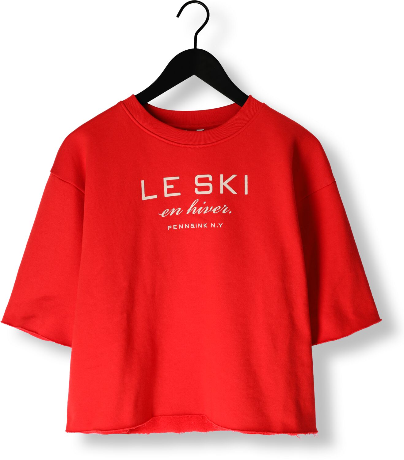 PENN & INK Dames Tops & T-shirts Sweater W25f1702 Rood
