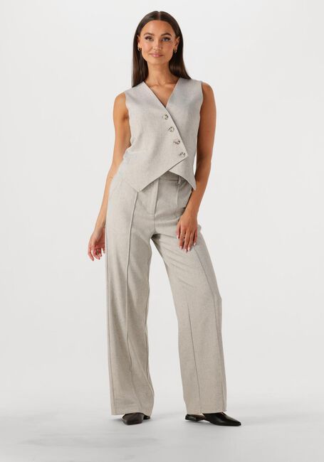 Beige Y.A.S. Pantalon YASBRI HMW PANTS - large