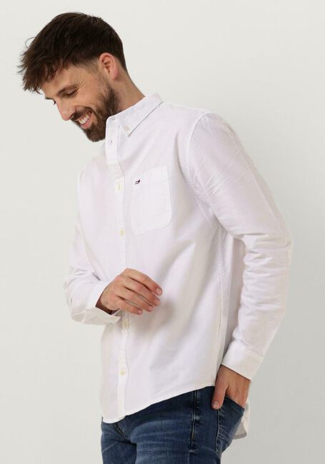 Witte TOMMY JEANS Klassiek overhemd TJM REG OXFORD SHIRT - large