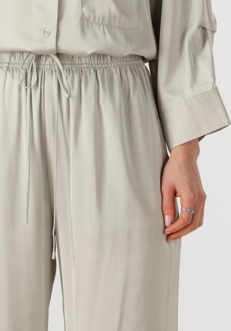 Witte WITHBLACK Wijde broek WBLPADDIE SATEEN PANTS - large