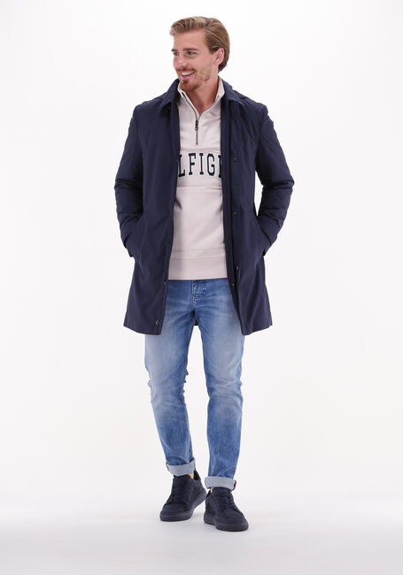 Witte TOMMY HILFIGER Trui HILFIGER ARCH CASUAL MOCKNECK - large