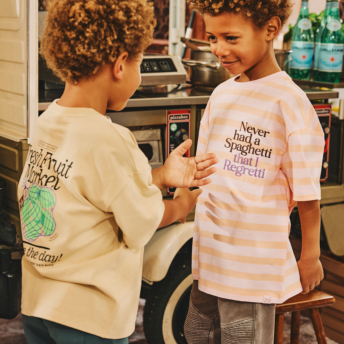 Z8 Jongens Polo's & T-shirts Lucca Lichtroze