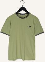 Groene FRED PERRY T-shirt TWIN TIPPED T-SHIRT Groene FRED PERRY T-shirt TWIN TIPPED T-SHIRT - medium