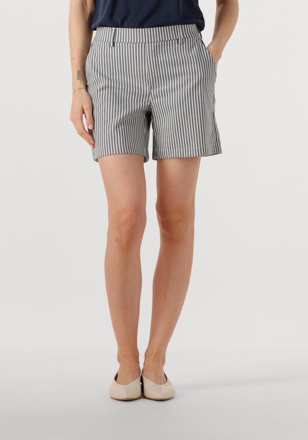 OBJECT Dames Broeken Objlisa Mw Re Shorts Aop Grijs